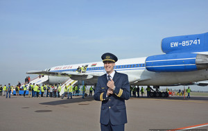 Фоторепортаж о том, как в Гомеле прощались с легендарным самолётом Ту-154