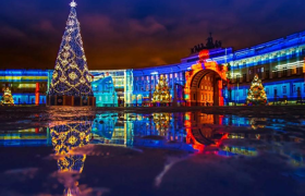 Новый год в Санкт-Петербурге. гостиница Прибалтийская