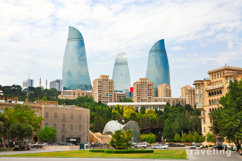 Пламенные башни в Баку