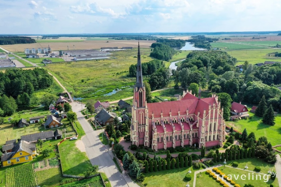 Костел в деревне Гервяты