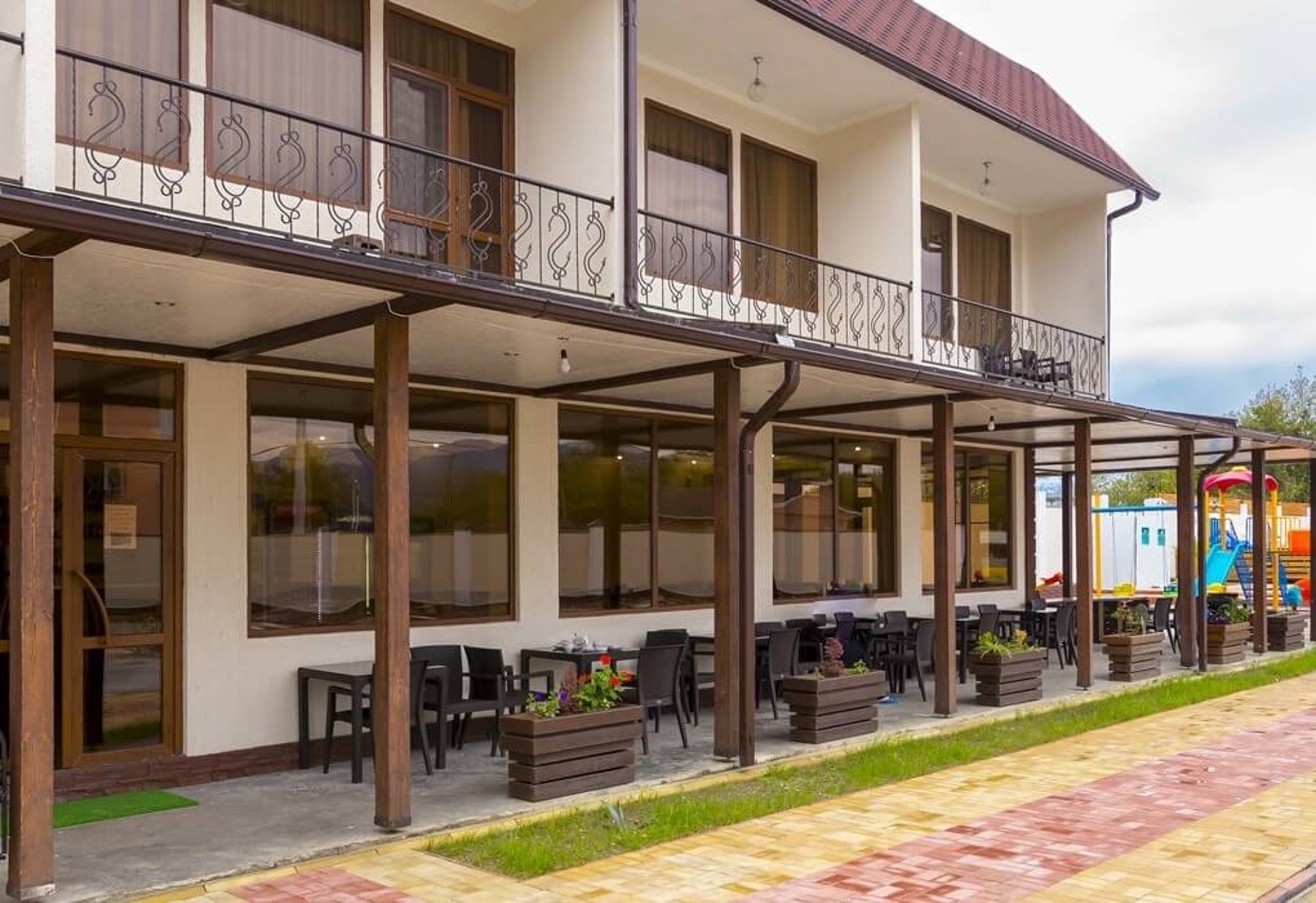 Абхазия, Сухум! Отельный комплекс AKUA RESORT&VILLAS!  Большой БАССЕЙН и ресторан на территории 5