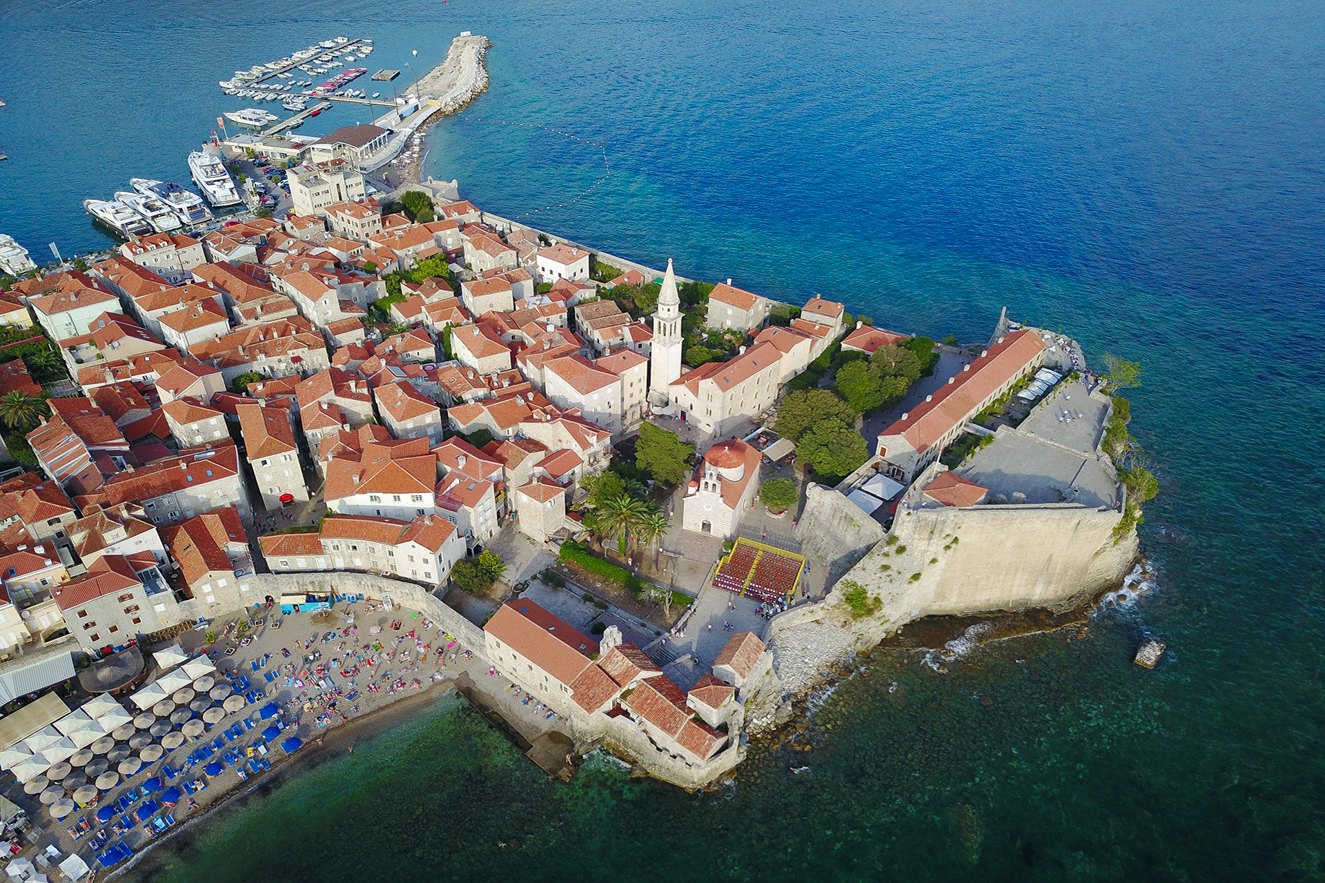 Budva Old Town View