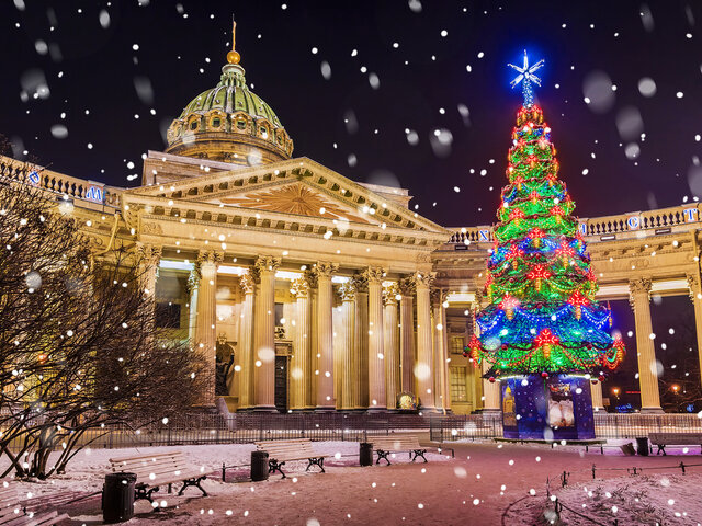 Рождественский Санкт-Петербург на автобусе!